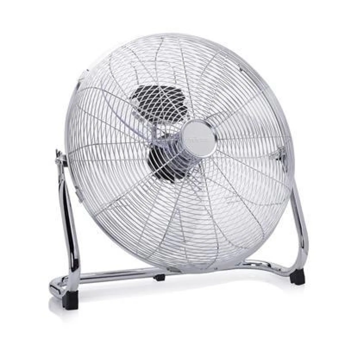 Ventilateur métal de sol grande vitesse 100W gris