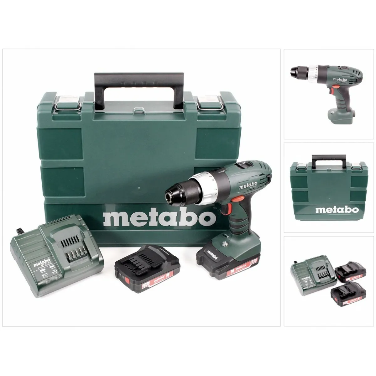 Metabo SB 18 L Perceuse-visseuse à percussion sans fil 18V 48Nm + 2x Batteries 2,0Ah + Chargeur + Coffret de transport ( 602317500 )