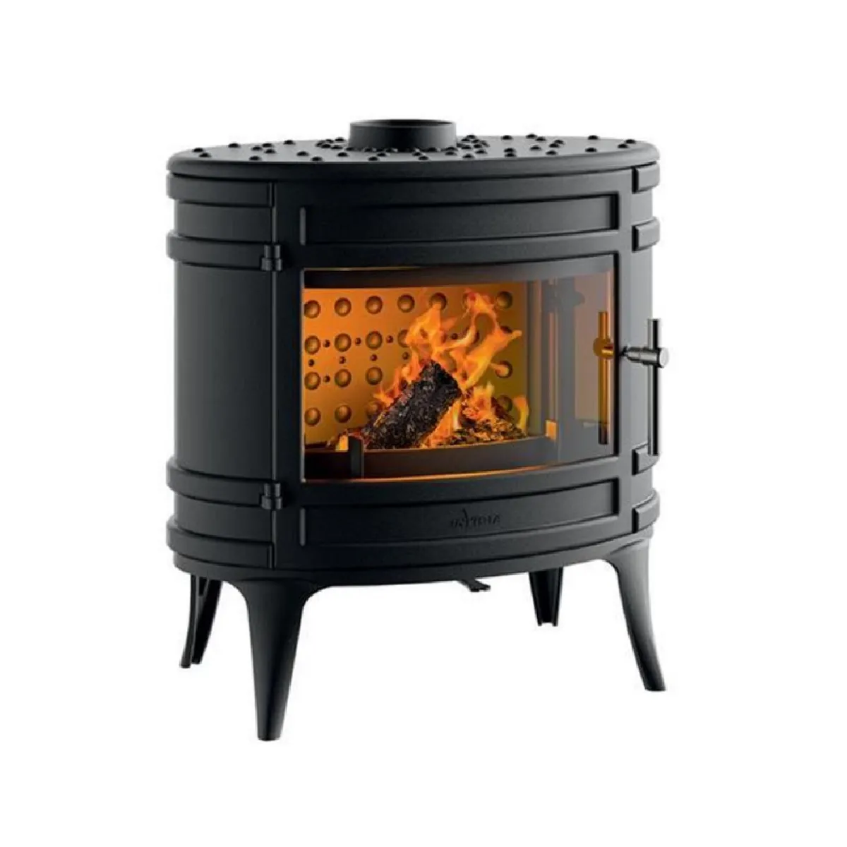 Poêle à bois fonte 8kw anthracite - 6483-04-1 - INVICTA