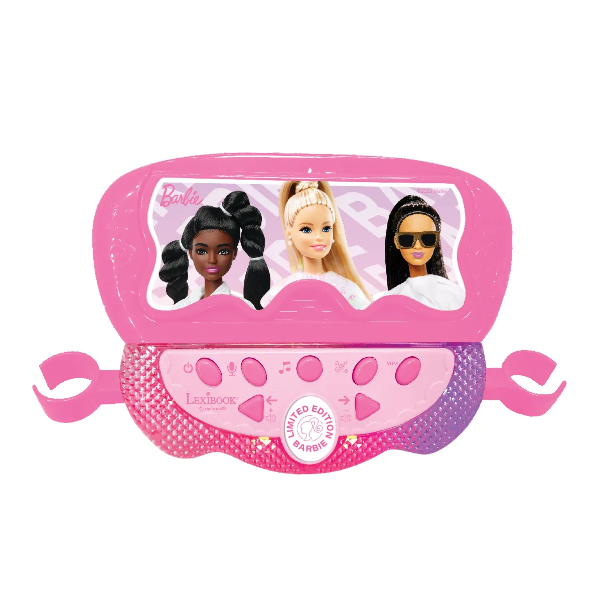 Microphone sur pied, Enceinte Bluetooth Barbie