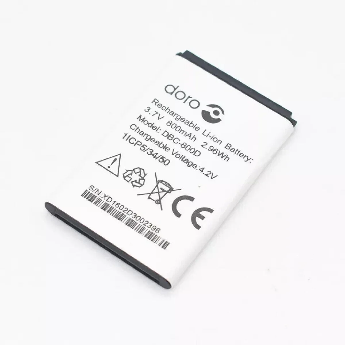 Batterie de téléphone Doro DBC-800D DBC-800A DBC-800B DBP-800B pour Doro Easy 1360 1362 2414 PhoneEasy 2414 508 C70 AK-C140 F100 800 mAh Li-ion en vrac