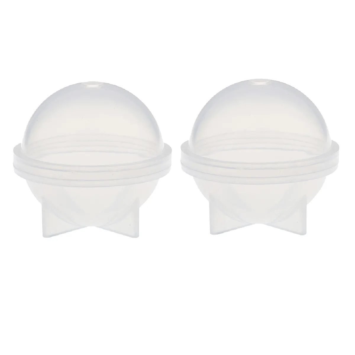 2 Pièces 60mm Sphère Boule Forme Silicone Moule Moule pour Résine Coulée Artisanat