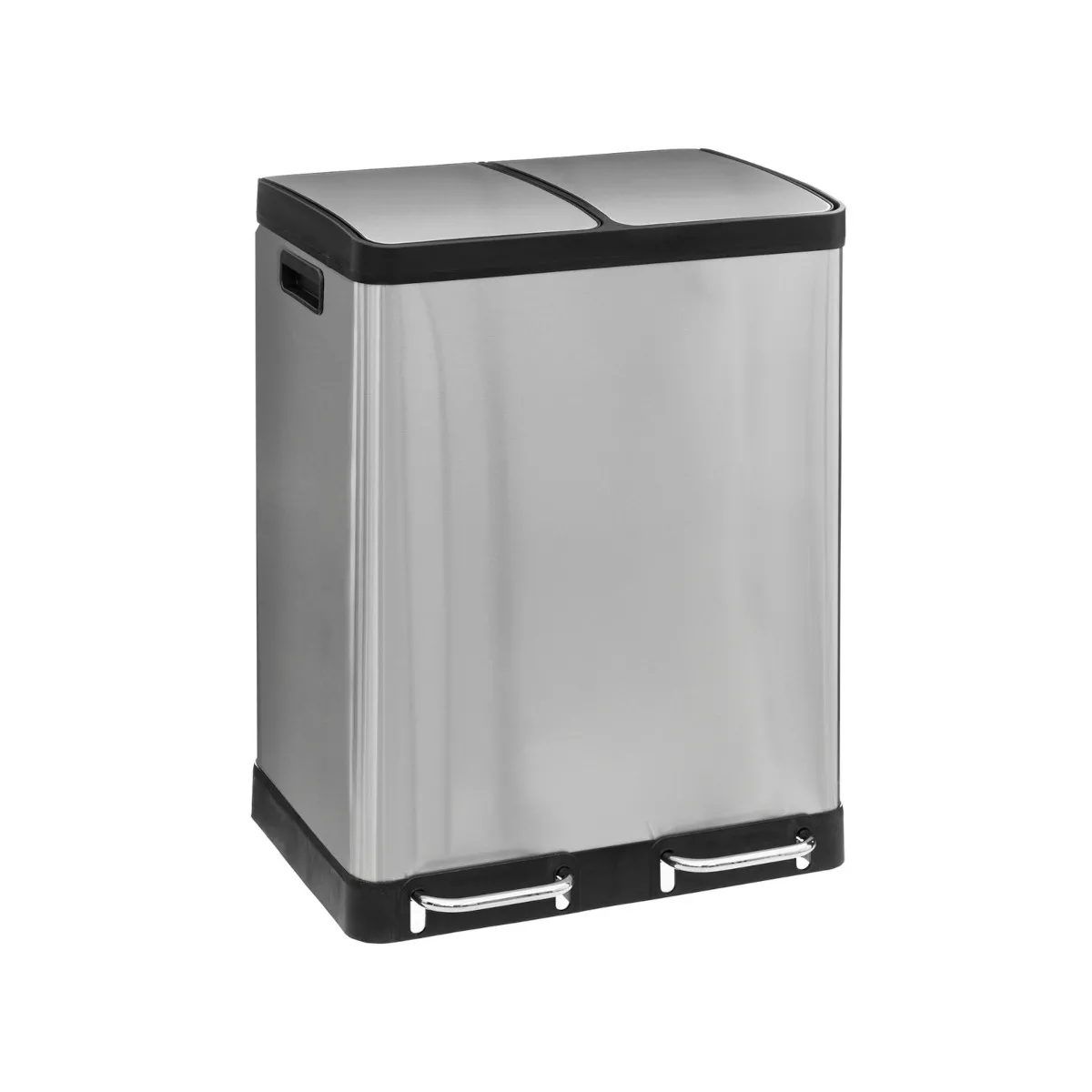 Poubelle de tri Ariane 30+30 en inox - FIVE