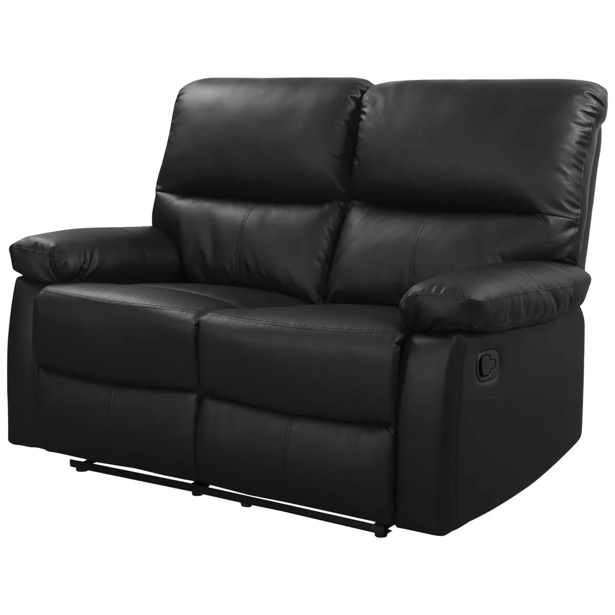 Canapé relax Lincoln - 147 x 89 x 103 cm - 2 places - Noir