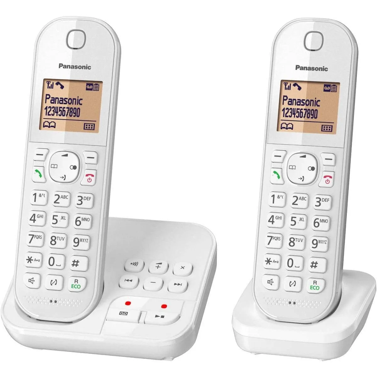 telephone sans Fil Dect duo avec répondeur Blanc