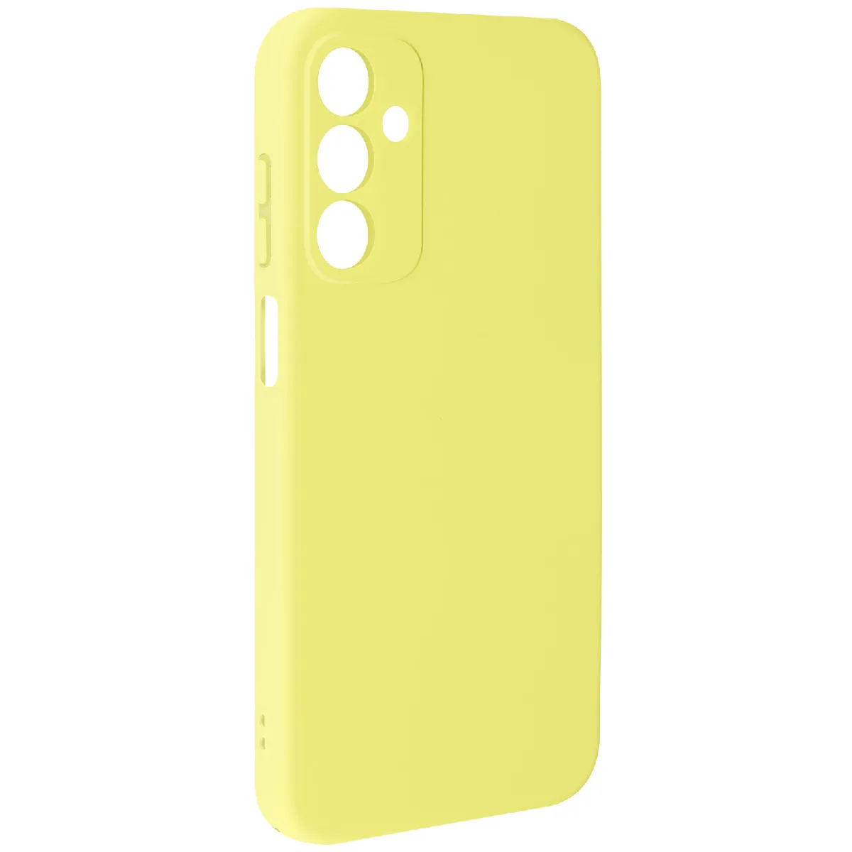 Avizar Coque pour Samsung Galaxy A15 5G Semi-rigide Soft-touch Anti-traces Jaune