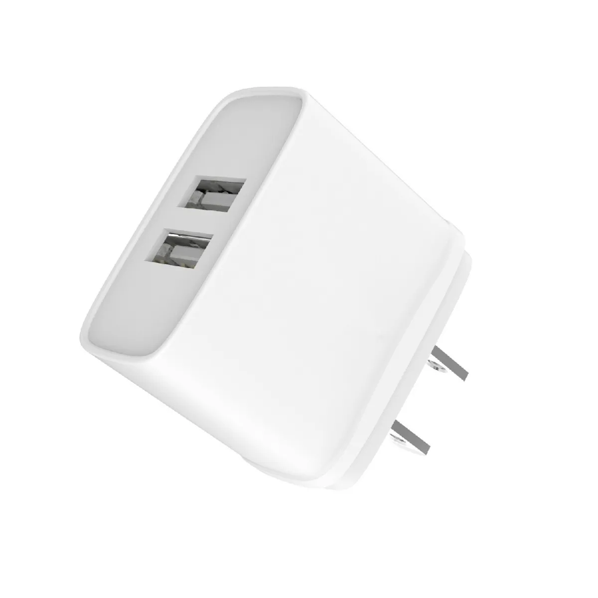 Jaym - Chargeur double Rapide 12w 2 Usb 2,4a pour Apple iPhone 16, Samsung, Android, Tablettes - Blanc pour iPad Pro, iPhone 16/15/14/13 Plus Pro Max, Galaxy S24/S23/S22, Note20,Pixel, Apple Watch