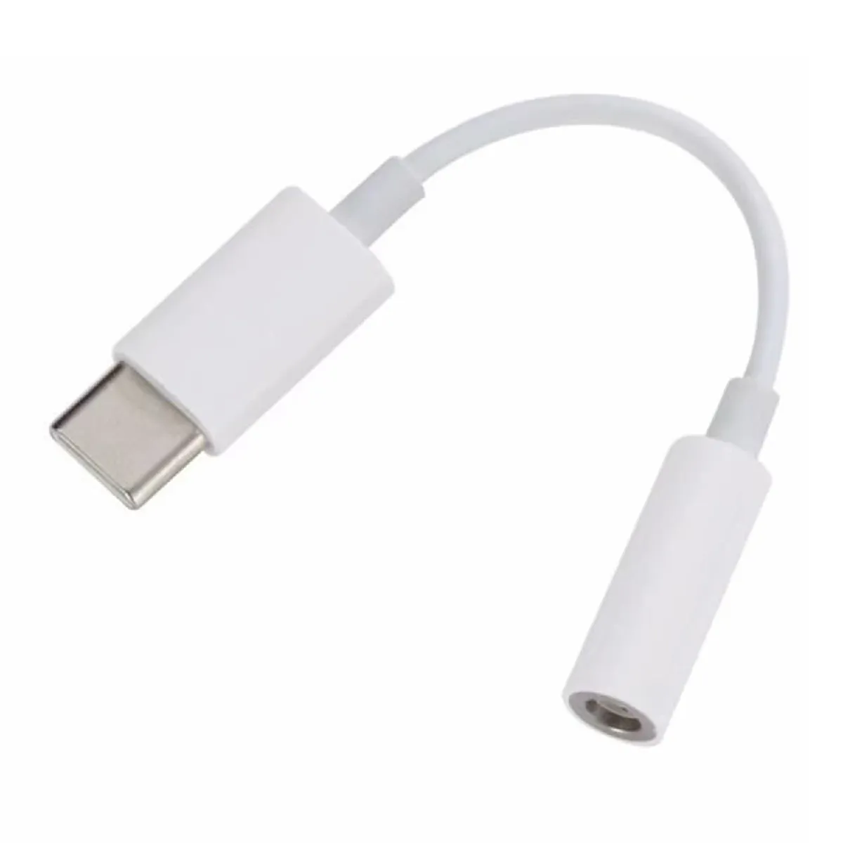 Cable Adaptateur Audio Type C mâle prise jack 3.5 mm femelle pour téléphone smartphone Couleur Blanc - Visiodirect -