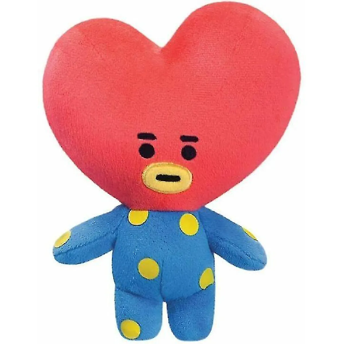 KPOP BTS BT21 Tata Peluche Poupée permanente Cadeau pour les enfants(Rouge)