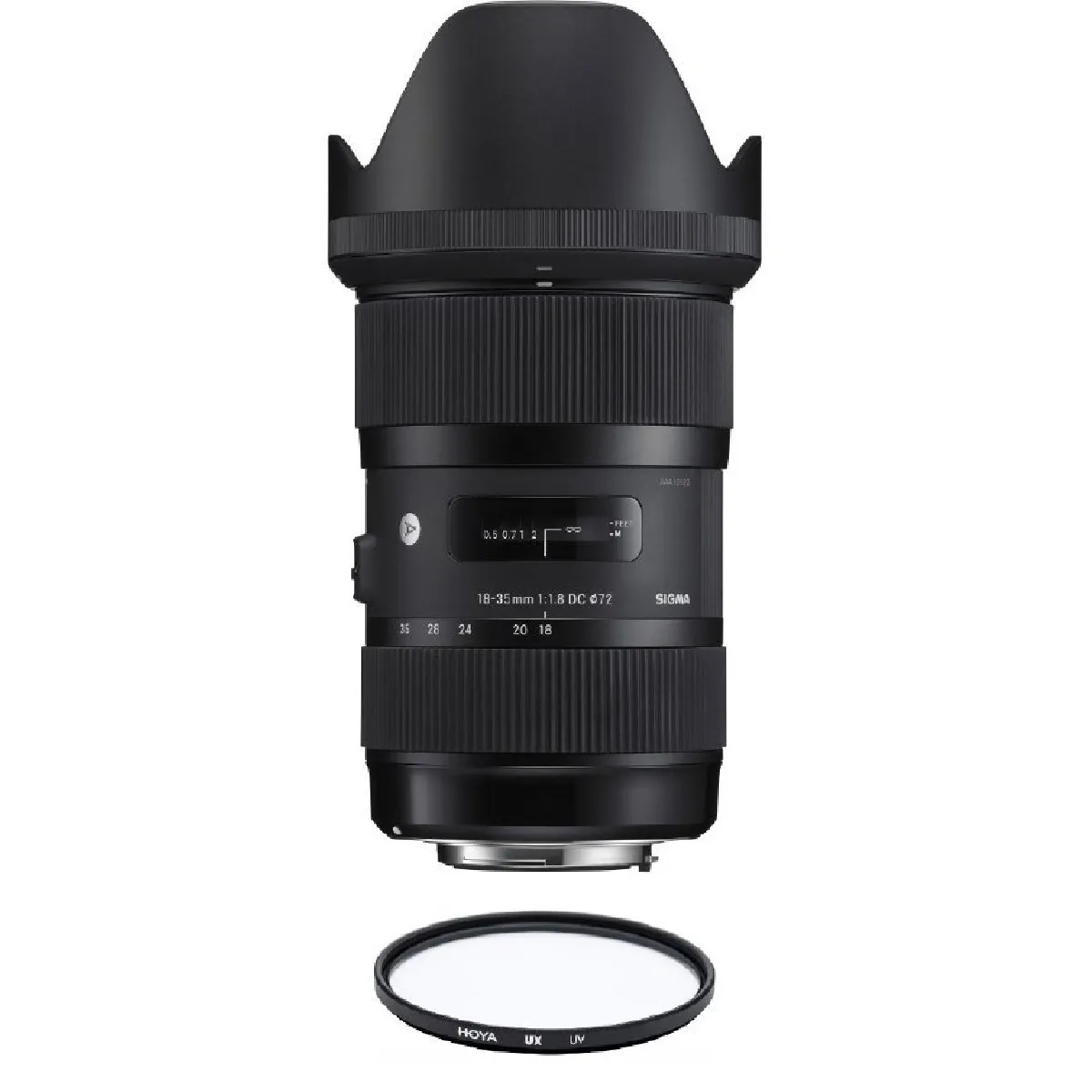 SIGMA 18-35MM F1.8 DC HSM ART - NIKON + HOYA UX UV 72mm Filter