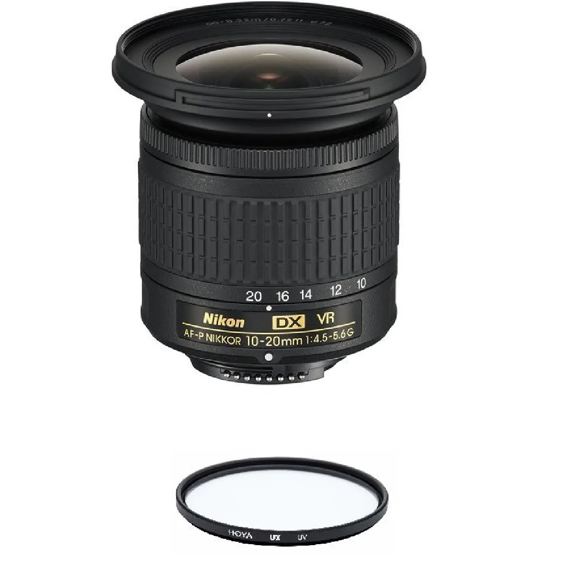 NIKON AF-P 10-20MM F4.5-5.6G VR DX + HOYA UX UV 72mm Filter