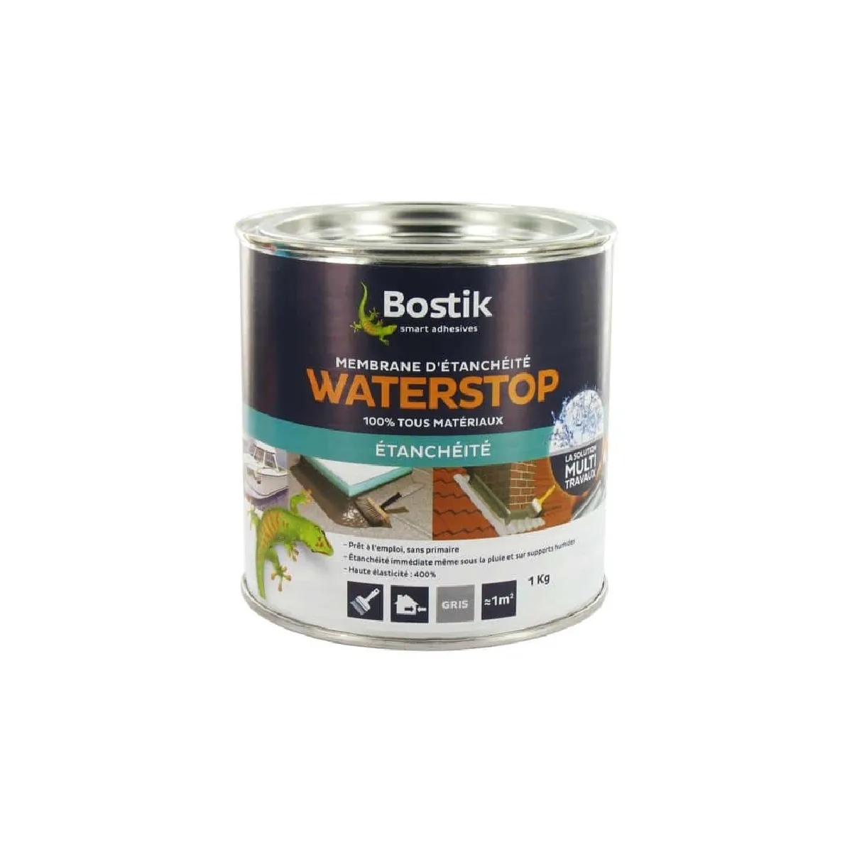 Membrane d'étanchéité Bostik WATERSTOP 1kg - Gris