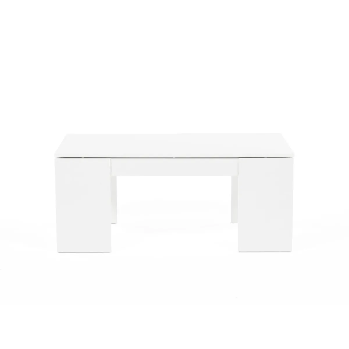 Table basse relevable bois blanc NEWTON