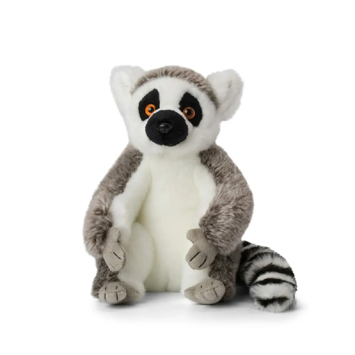 WWF Plüsch WWF01106, WWF Lemur Peluche (23 cm), particulièrement Duveteuse et réaliste, Collection d'animaux en Peluche de la WWF, de Haute qualité et de sécurité, Convient également pour Les bébés.