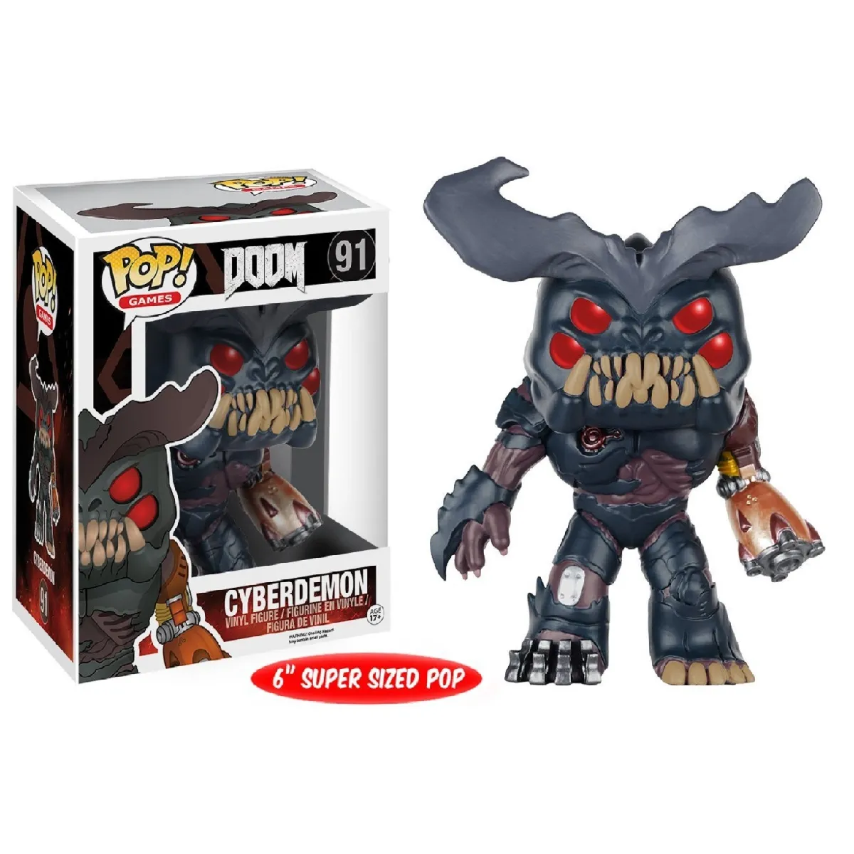 Doom Super Sized POP! Games Vinyl Figurine Cyberdemon 15 cm