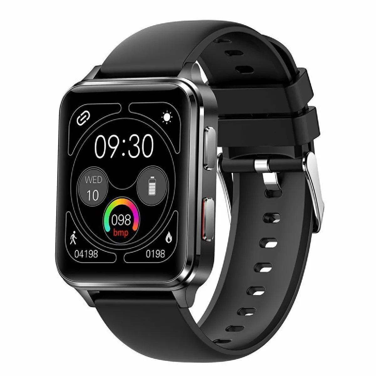 Montre Intelligente S6 Pression Artérielle Précise Oxygène Sanguin Fréquence Cardiaque Surveillance Du Sommeil Sport Smartwatch Noir