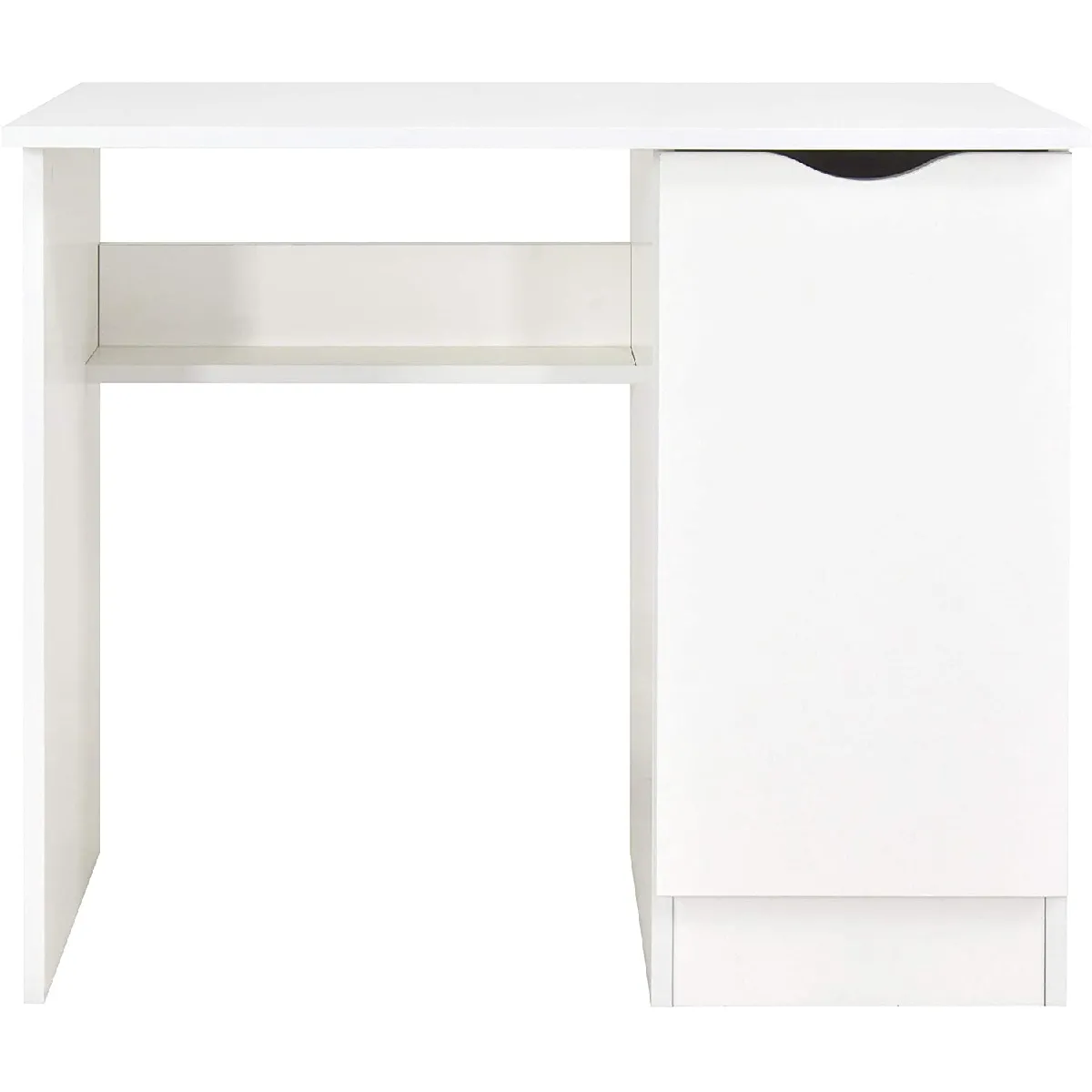 Bureau blanc avec étagère ROMA