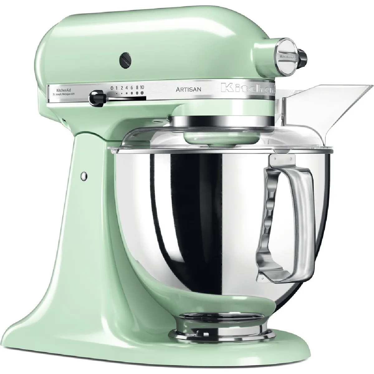 robot multifonction de 4,8L 300W macaron pistache argent