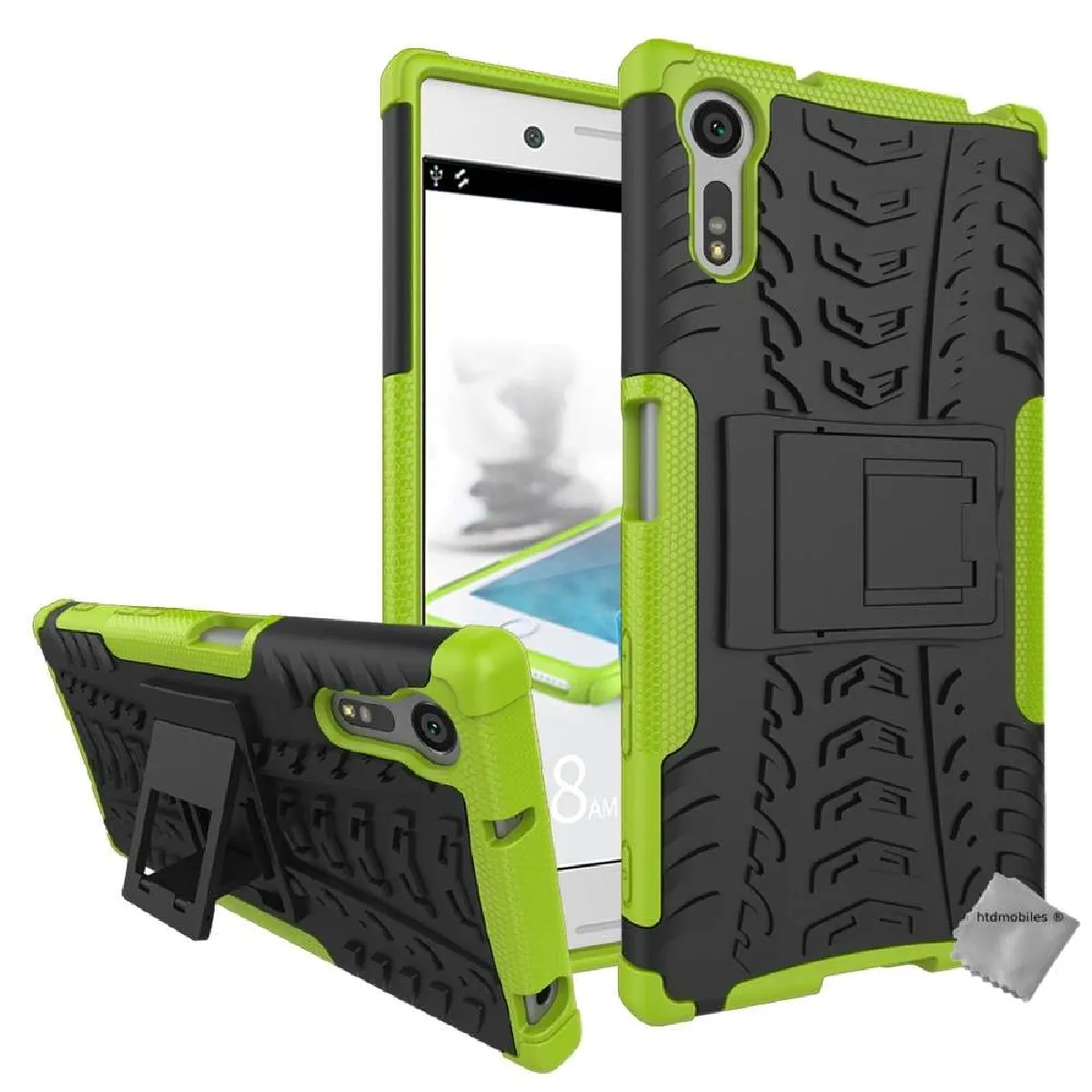 Coque anti choc pour Sony Xperia XZ + film ecran - VERT