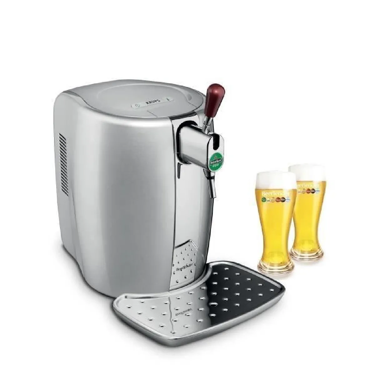 Machine à bière Argent + coffret 2 verres