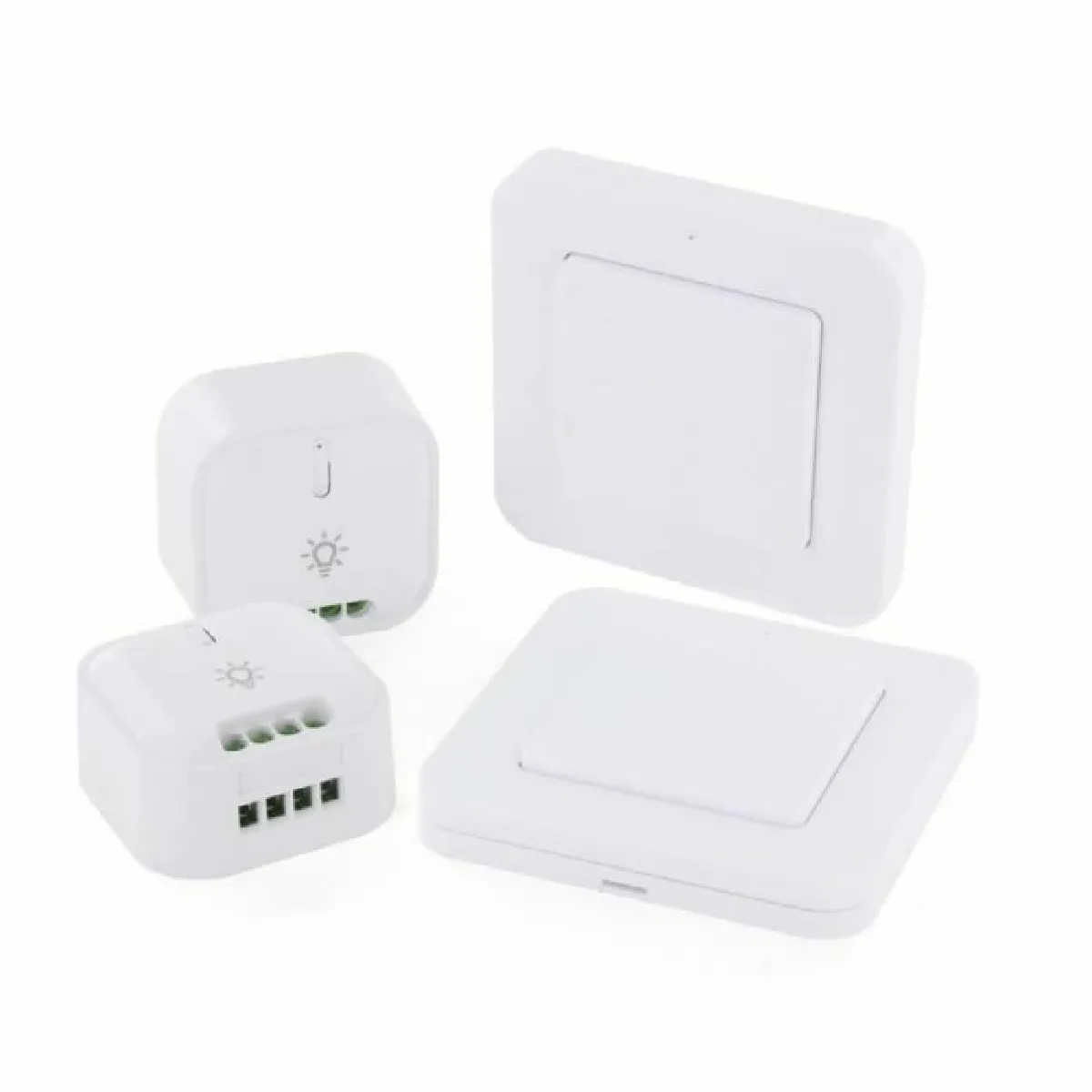 Lot de 2 modules éclairage DiO Connected Home avec 2 interrupteurs sans fil