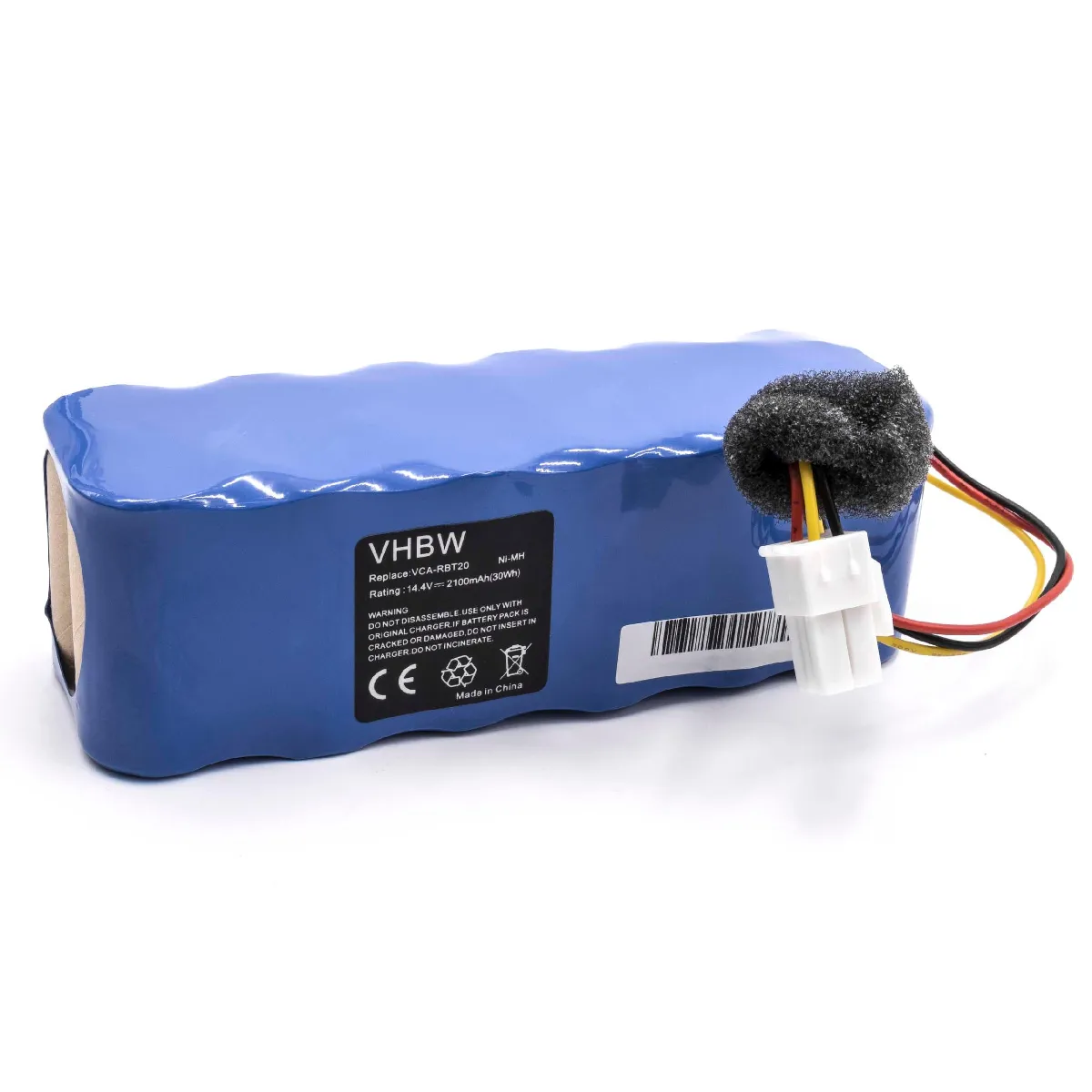 vhbw Ni-MH Batterie 2100mAh (14.4V) pour aspirateur Samsung Navibot Airfresh SR8F30, SR8F31, SR8F40, SR8F51 Remplace: VCA-RBT20.