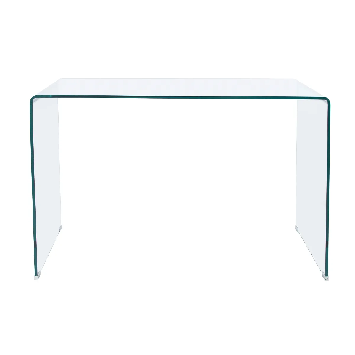 Table de bureau rectangulaire en verre - Longueur 120 x profondeur 70 x hauteur 74 cm