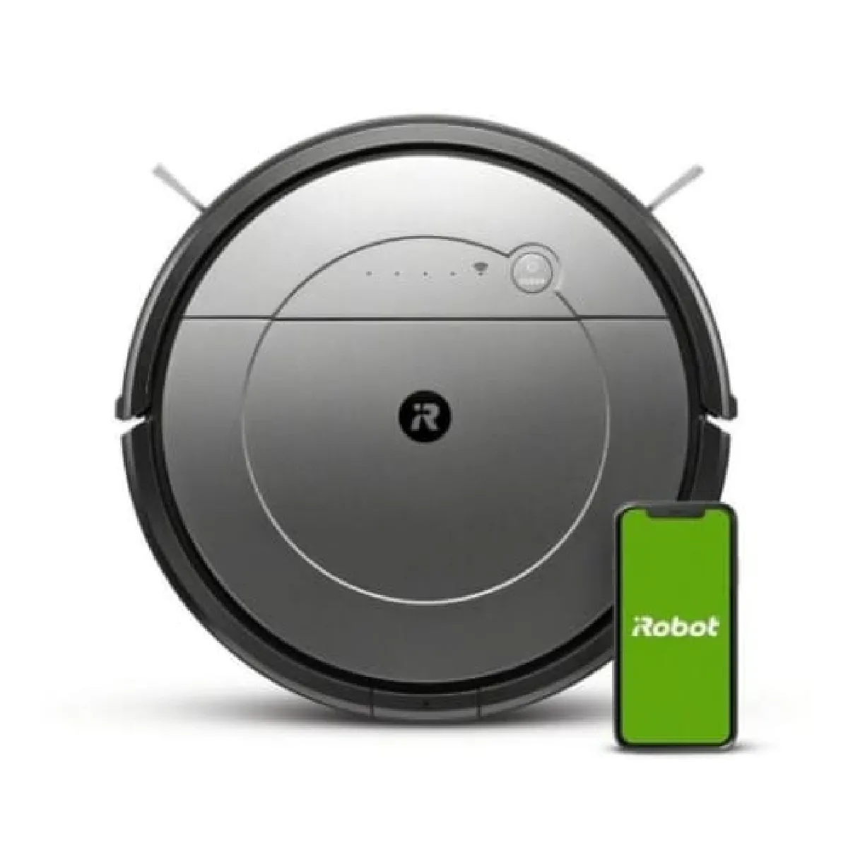 Roomba Combo Aspirateur Robot 0.45L 33W 60dB Humide Ronde Tapis Connecté Wi-Fi Gris