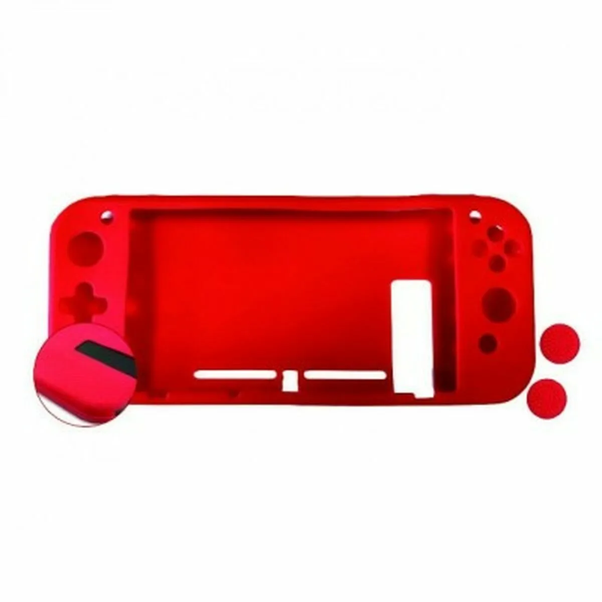 Housse pour Tablette Nuwa Nintendo Switch Lite Silicone - Rouge