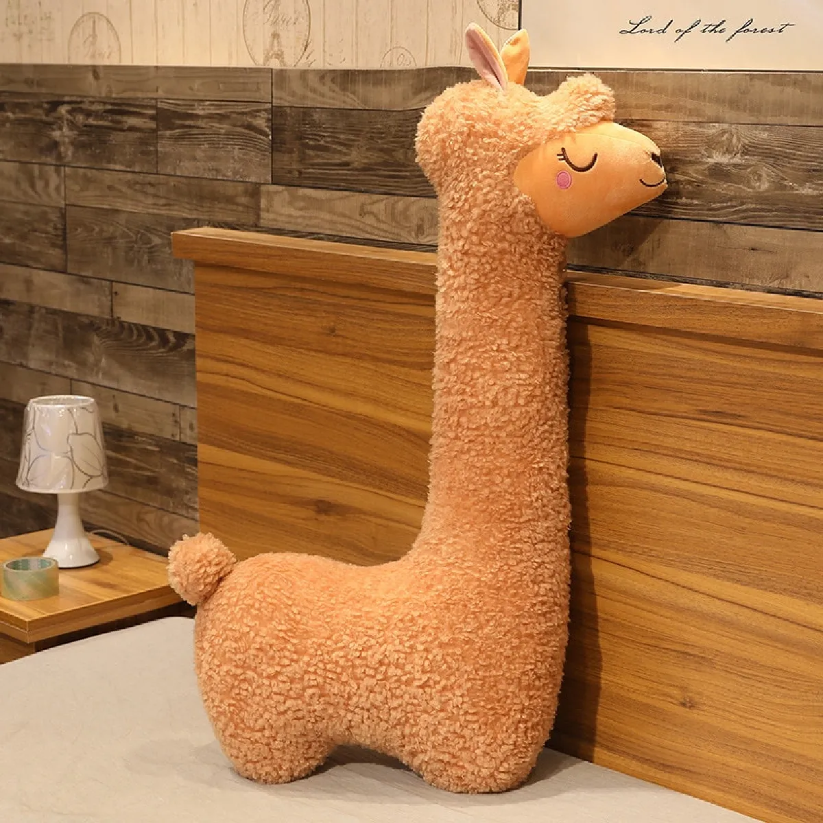 75cm Mignon Alpaca Peluche Petit Alpaca Japonais Douce Peluche Mignon Agneau Chameau Filles Cadeaux -(brun)