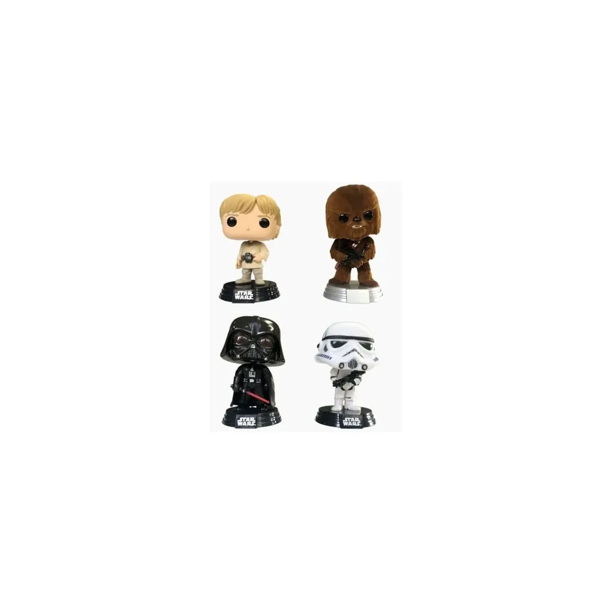 Star Wars - Pack 4 figurines POP! New Classics (FL) 9 cm