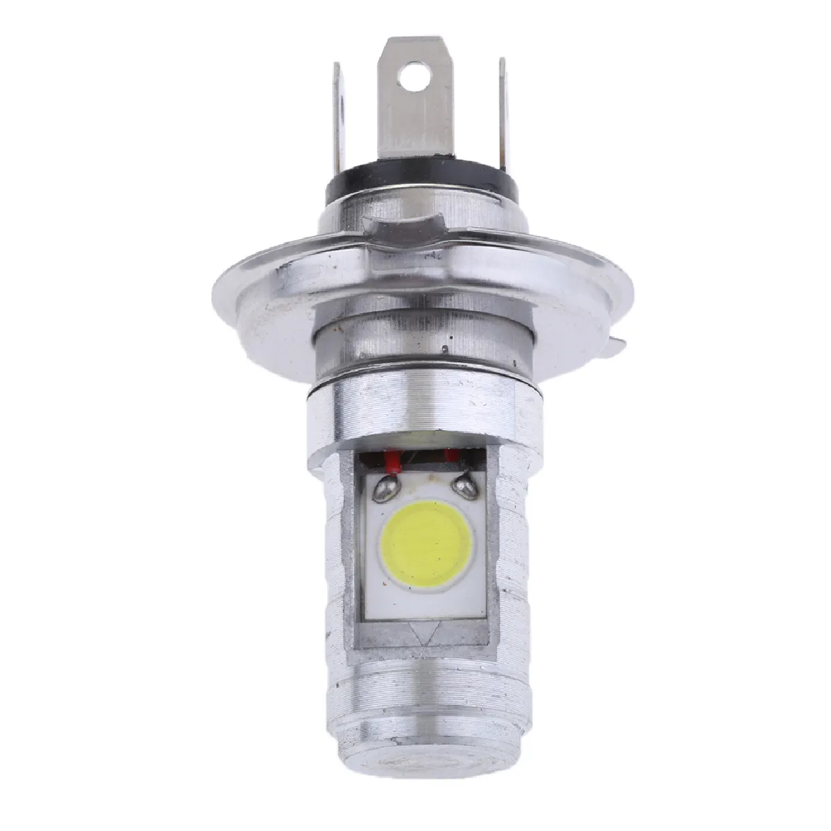 H4 COB LED 12W Ampoule En Céramique Moto Hi / Lo Lampe D'avertissement de Phare