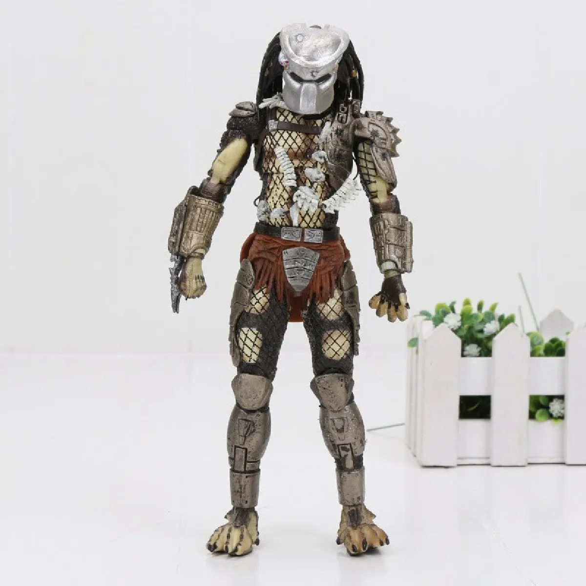 NECA Predator Size Ultimate P1 Jungle Hunter Jungle Devil Concrete Clan Leader PVC Action Figure Collection Modèle Jouet 20cm - Action Figure(Coloré)