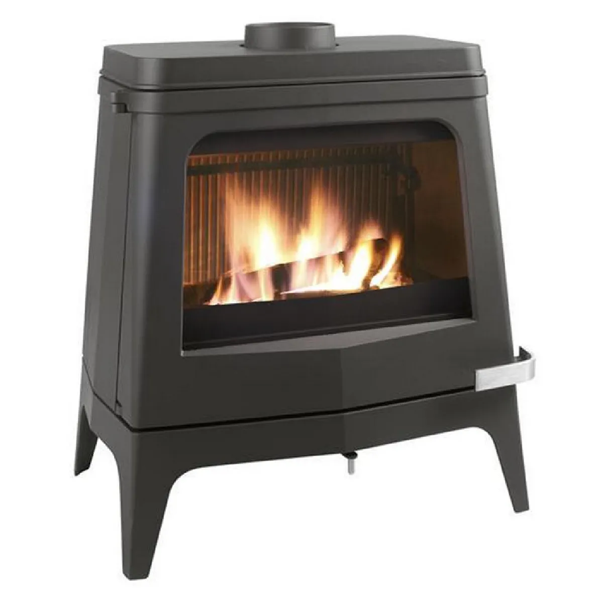 Poêle à bois 8kw fonte anthracite - c07768-06 - DEVILLE