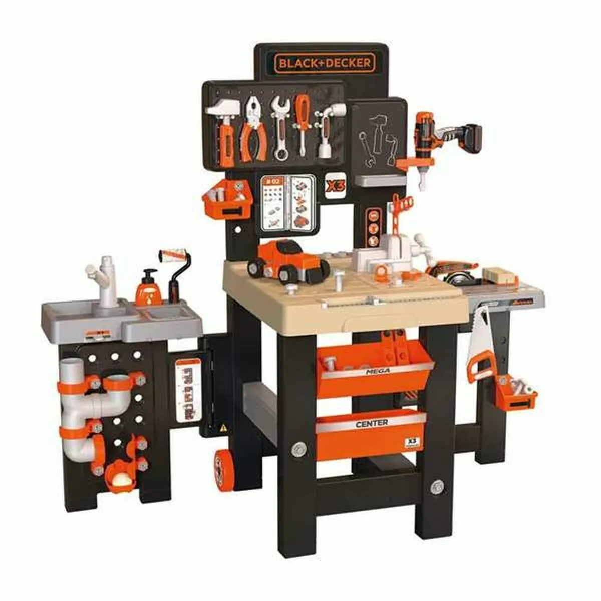 Établi avec Outils Black & Decker jouet 103 x 56 x 34 cm