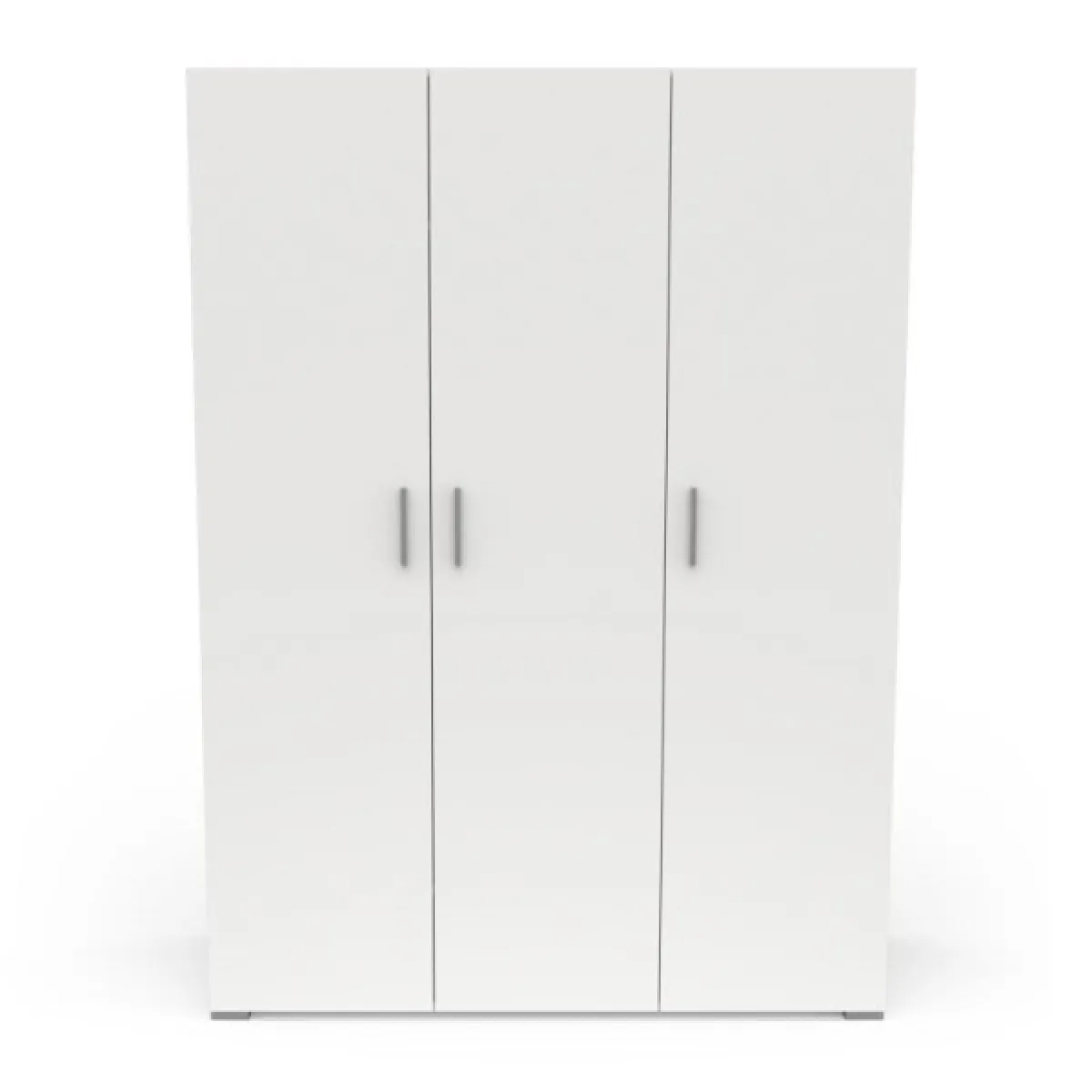 Armoire penderie + lingère 3 portes penderie Blanc - ZILY