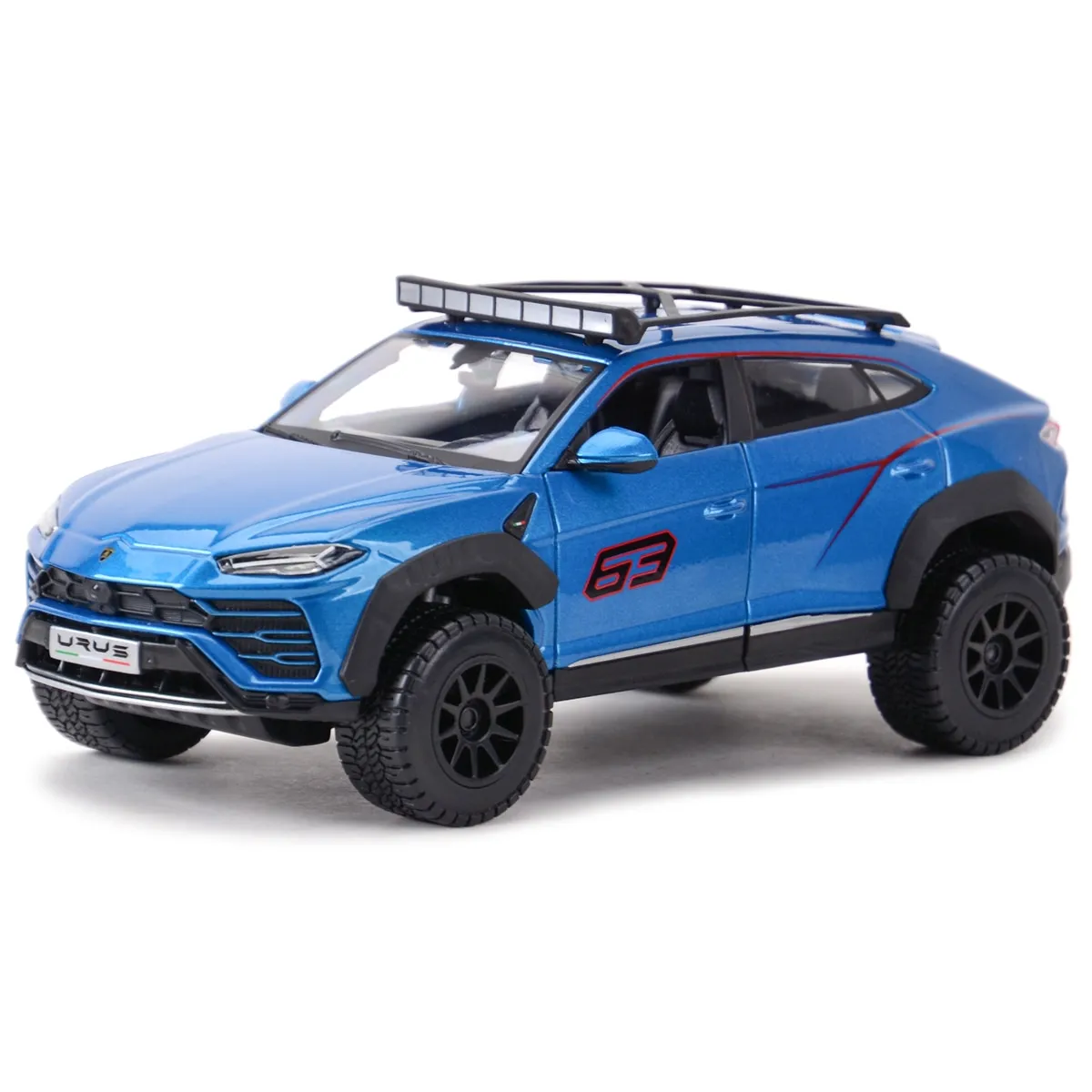 1: 24 Lamborghini Urus Electrostatic Moule Coulage Véhicule Voiture de collection Jouet - Voiture jouet moulée sous pression (bleu)