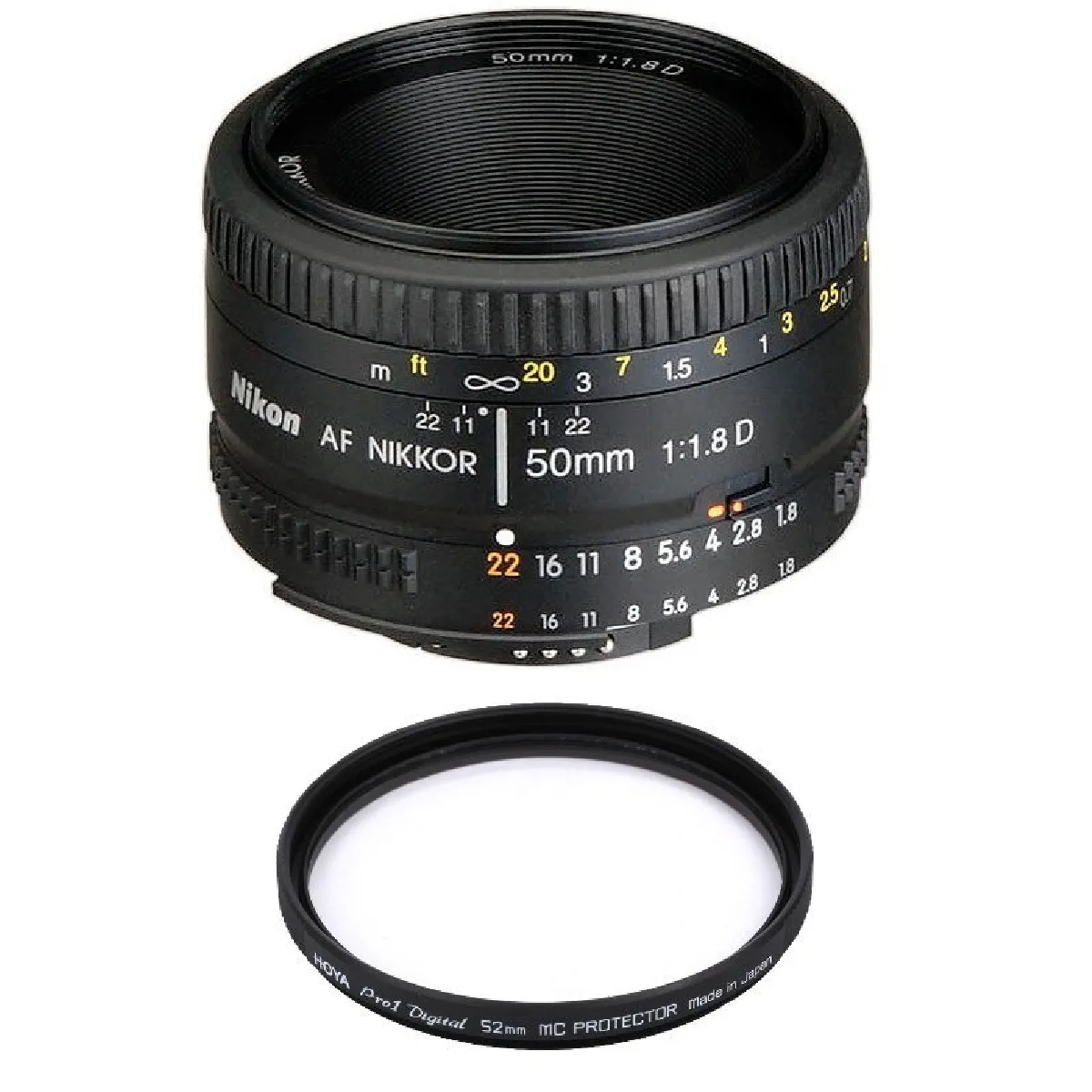 NIKON AF 50MM F1.8D + HOYA 52mm PRO 1D Protector