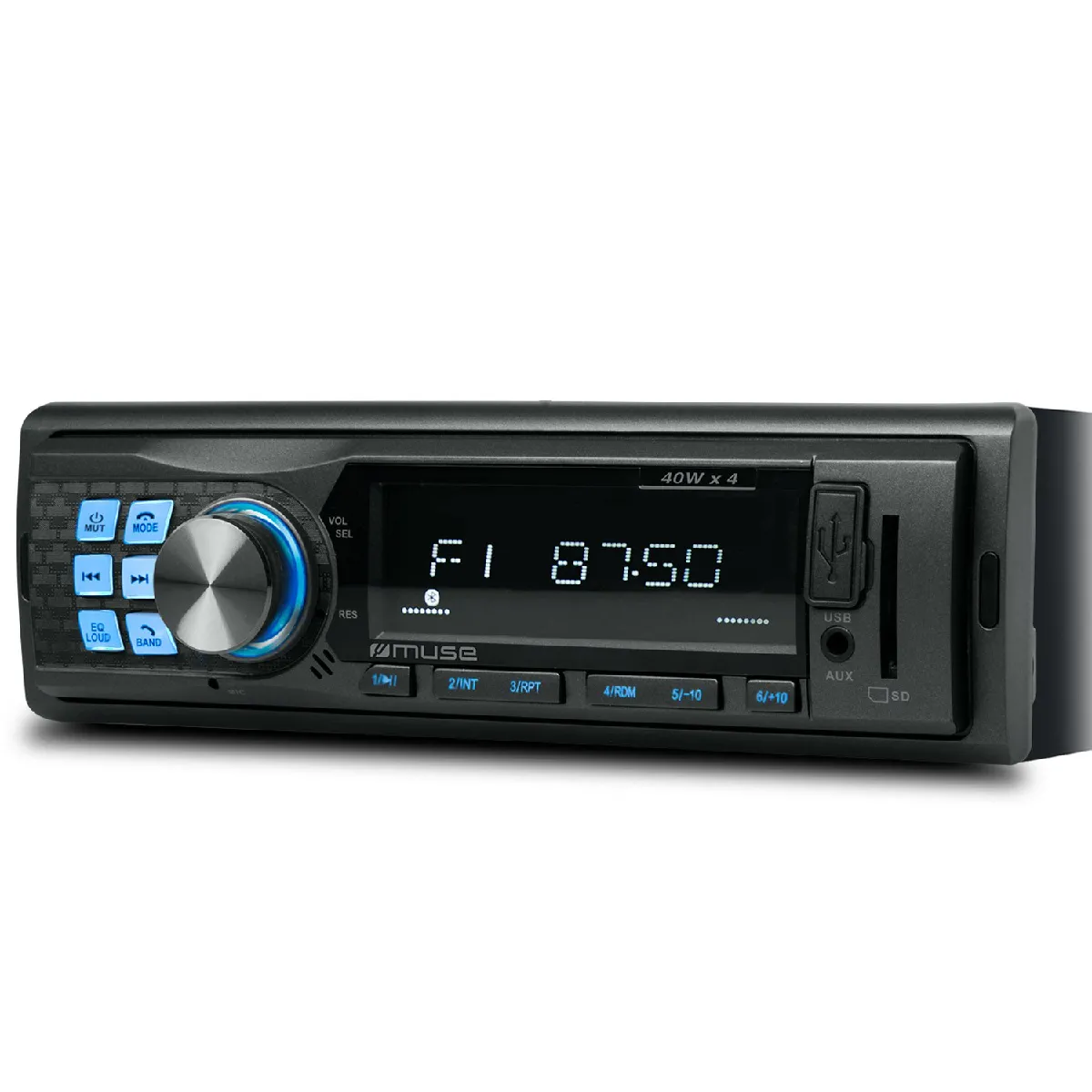 Autoradio Muse M-195 BT 160 Watts - FM stéréo - Port USB - Micro SD / Prise auxiliaire / Bluetooth 4 x 40 watts