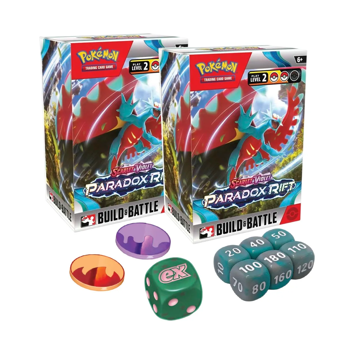 Pokemon JCC Scarlet et Violet Construction et Stade de Combat Rift Paradox Multicolore