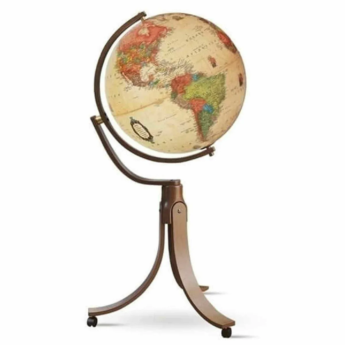 Globe terrestre lumineux sur pied Ø 50 cm - Emily Antique