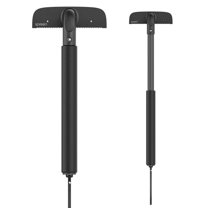 Rasoir Pour Le Dos Homme - Poignée Extensible - 15 Lames Acier Inoxydable Incluses - Noir