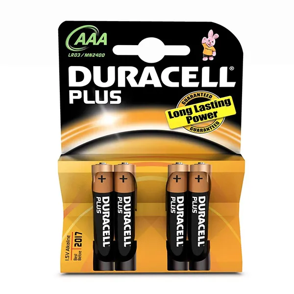Lot De 4 Piles Alcalines AAA Camelion Plus – 1,5V, 1250mAh, DL 06/2027
