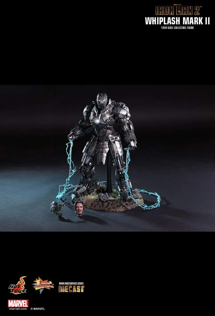 Figurine Iron Man Mark 1 Vs Whiplash - 1/10 - Marvel Collection - Magazine Inclus