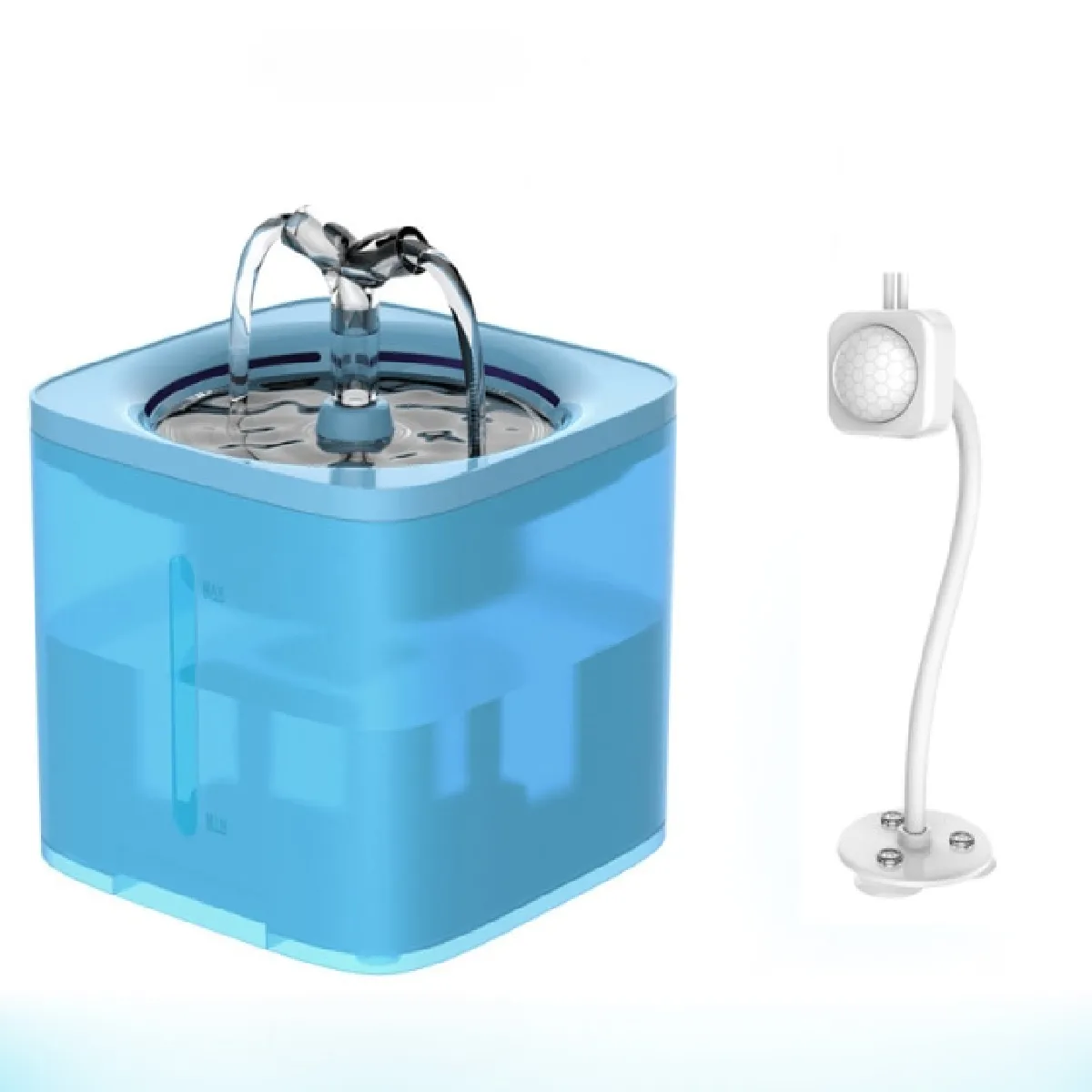 Meilleurs prix pour Fontaine automatique d'eau pour chat à boire 2,0 litres distributeur d'eau pour voiture pour chat et chiot Super Silent Pet Supplies   Fournitures d'alimentation pour chat (bleu)