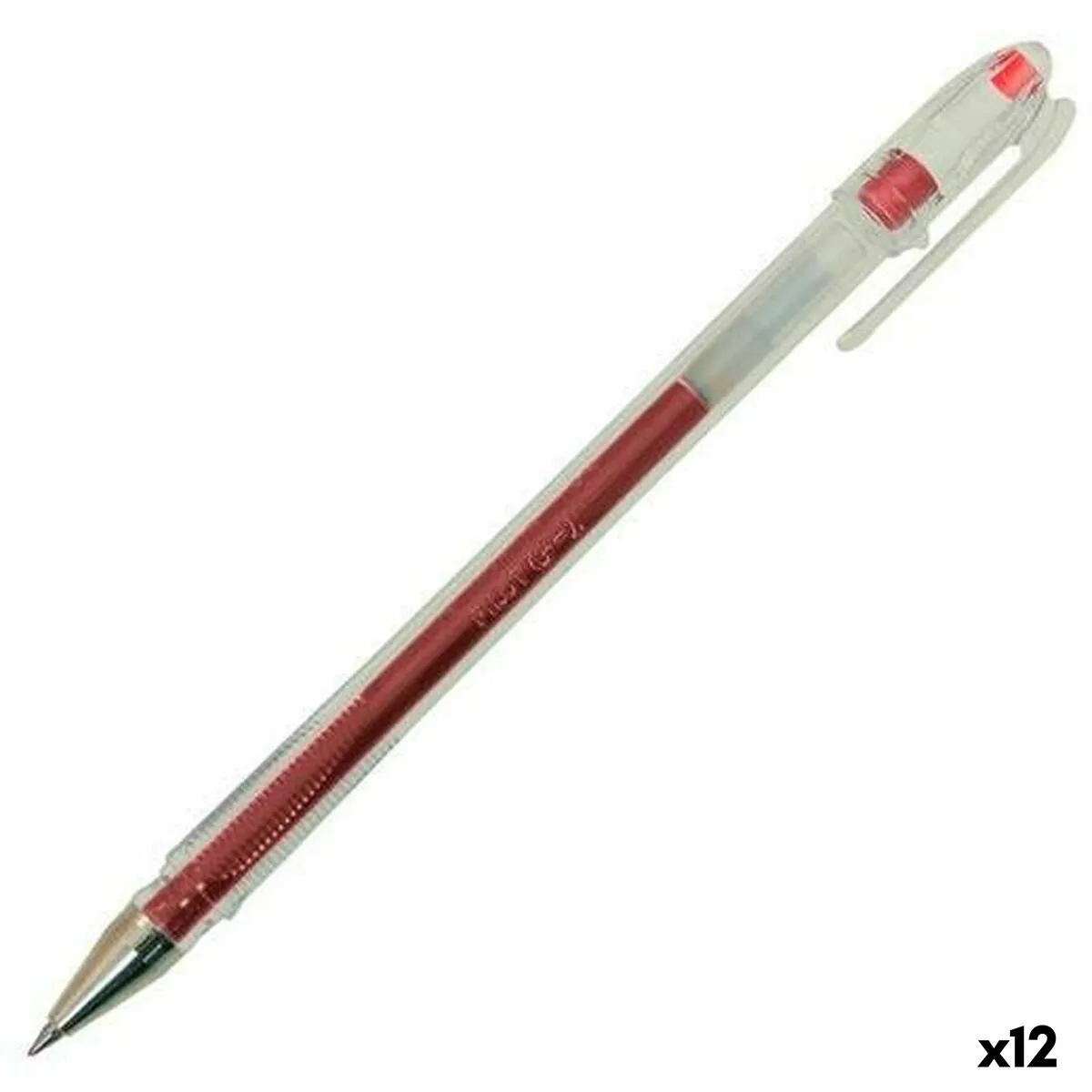 PILOT C/12 Boligrafo  G-1 Rojo Punta 0,5Mm Tinta Gel - [Livre en VO]
