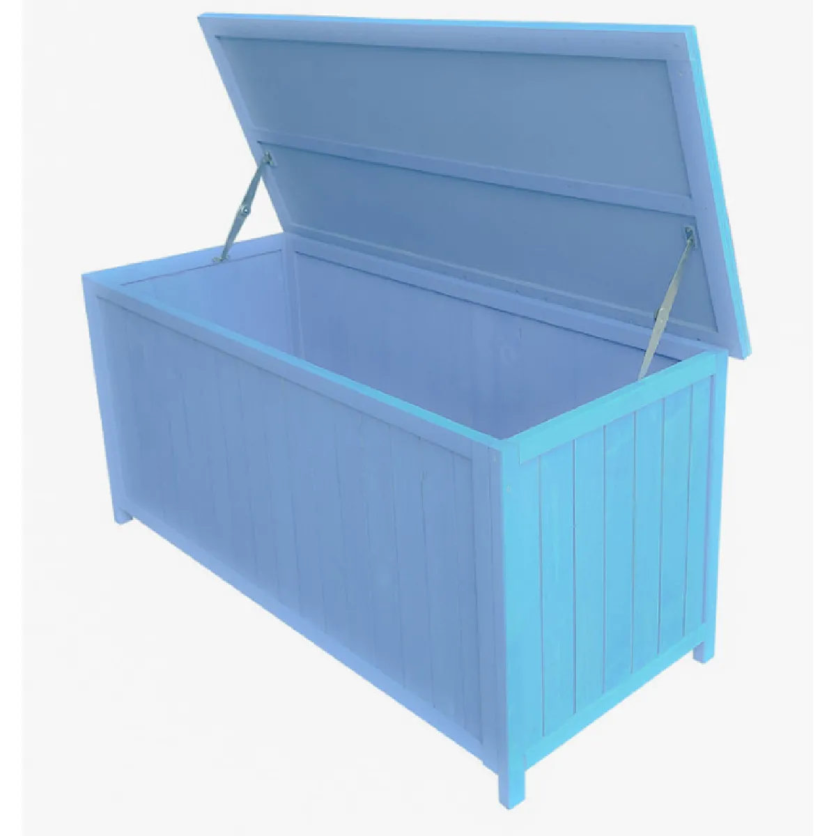 HABRITA Coffre de rangement lasur&eacute; bleu - BOX1355 - 