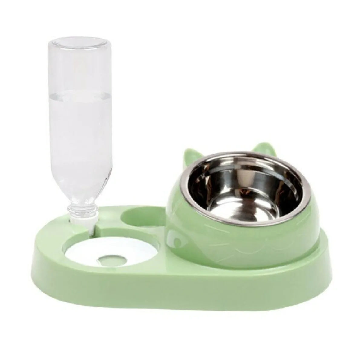 Meilleurs prix pour Éleveur automatique de chats distributeur d'eau pour chats et chiens bol de boisson pour chiens fournitures pour animaux domestiques bol de chien distributeur de céréales pour animaux domestiques   Fourniture d'eau pour chats (vert)