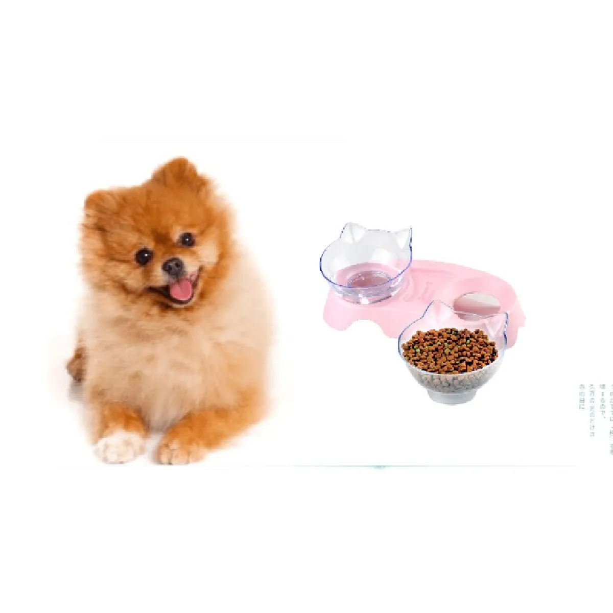 Meilleurs prix pour Double bol pour chien avec support - Haute qualité