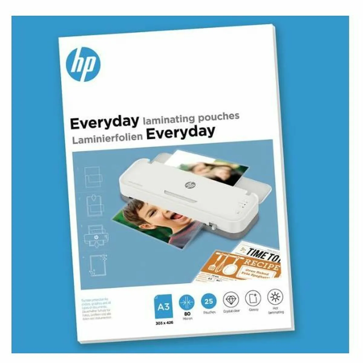 HP Feuilles de Pelliculage A3 25 Unités